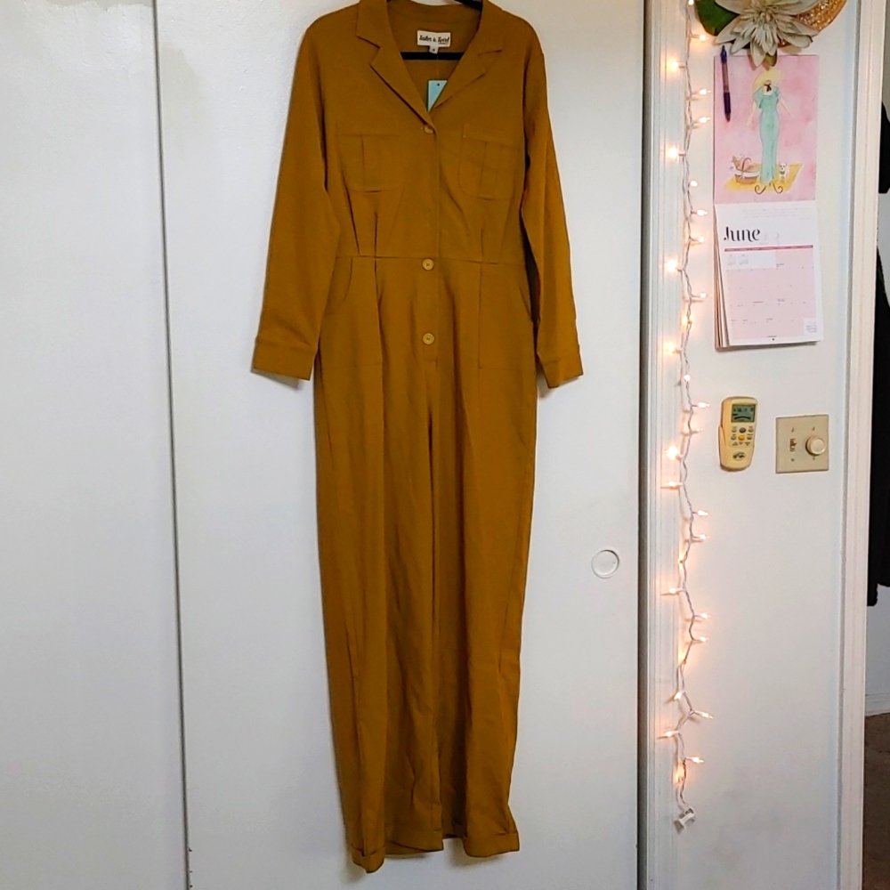 Tatyana mustard jumpsuit